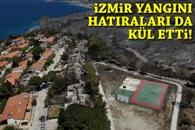 İzmir yangını hatıraları da kül etti!