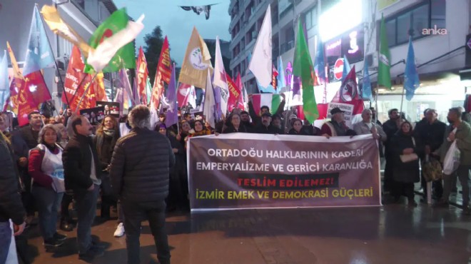 İzmir’de Suriye protestosu: 6 gözaltı!