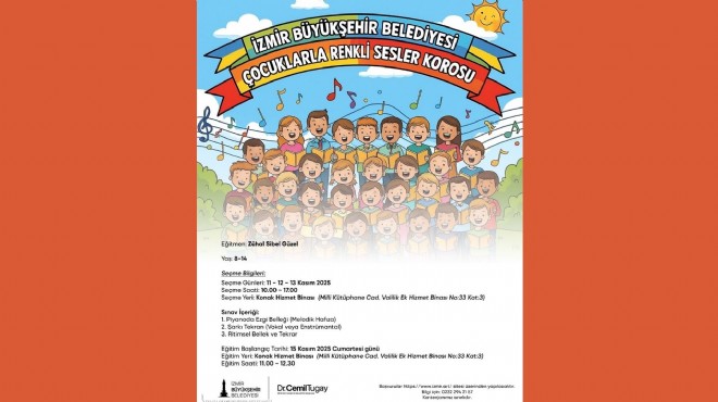 İzmir’de çocuk korosu seçmeleri başlıyor