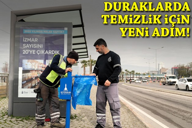 İzmir’de daha temiz otobüs durakları için yeni adım