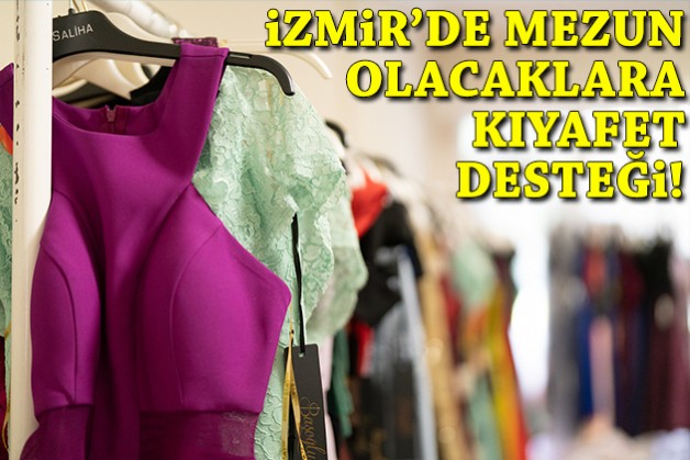 İzmir’de mezun olacak öğrencilere kıyafet desteği