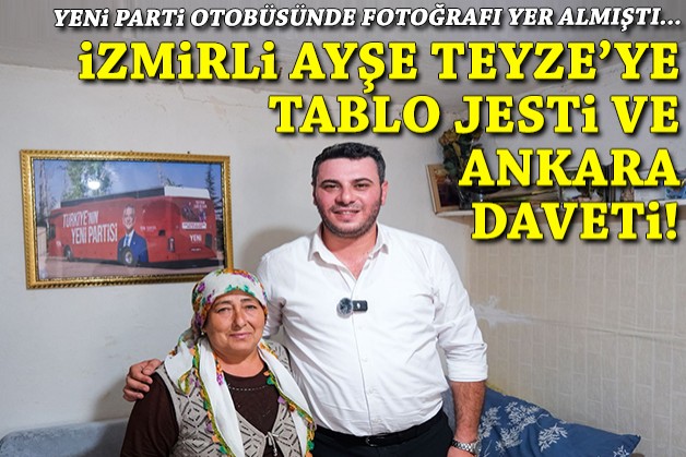 İzmirli Ayşe Teyze'ye otobüs sürprizi sonrası tablo jesti ve davet!