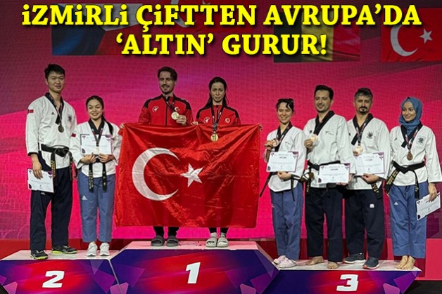 İzmirli çiftten Avrupa'da 'altın' gurur!