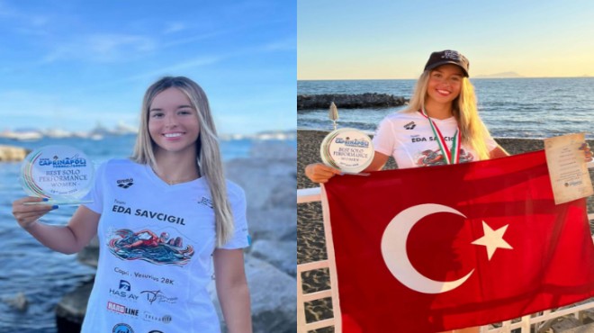 İzmirli yüzücü Eda Savcıgil'den tarihi başarı