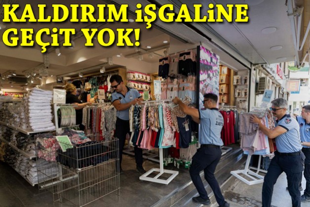 Kaldırım işgaline geçit yok!