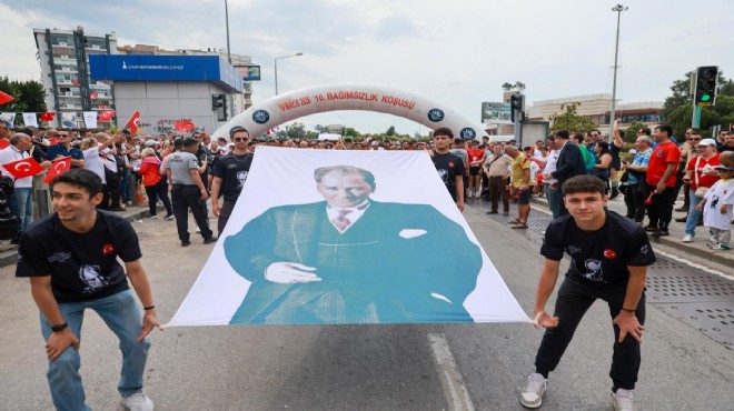 Karabağlar, Atatürk için koştu: Rekor katılım!
