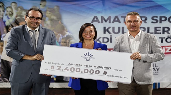 Karabağlar‘da amatör spora 2.4 milyonluk destek