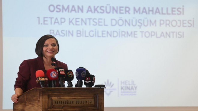 Karabağlar'da 'dönüşüm' başlıyor: Kınay'dan 'tek başına yapmak mümkün değil' mesajı!