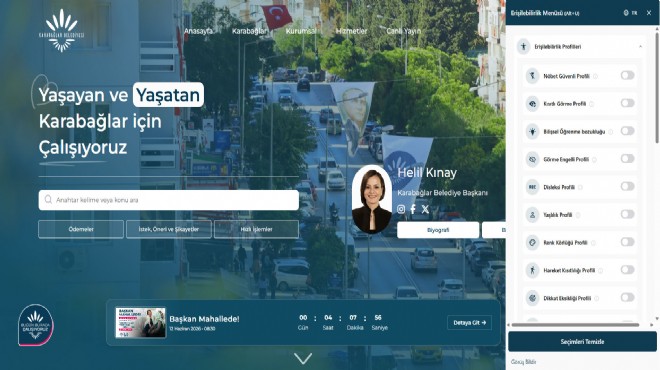 Karabağlar'ın yeni web sitesi hizmette