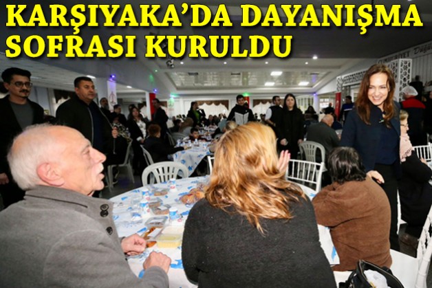 Karşıyaka’da ilk iftar sofrası Cumhuriyet Mahallesi’nde