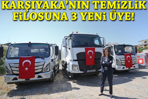 Karşıyaka’nın temizlik filosuna 3 yeni üye!