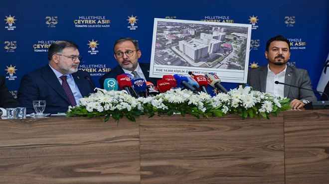 Kasapoğlu duyurdu: İzmir'de 3 yeni yurt projesi!