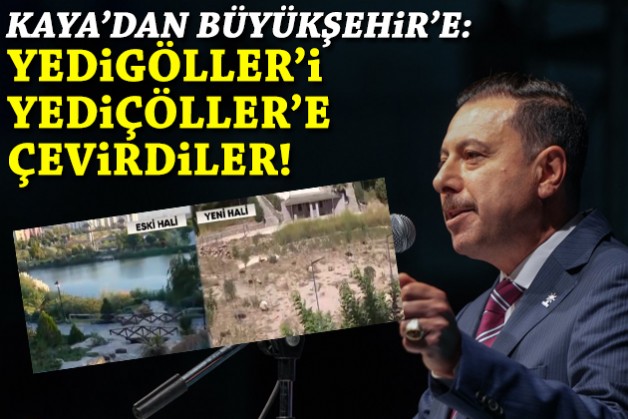 Kaya'dan Büyükşehir'e: Yedigöller’i aldılar, 'Yediçöller’e çevirdiler!