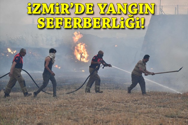Kentin dört bir yanı alevlere teslim: İzmir'de yangın seferberliği!