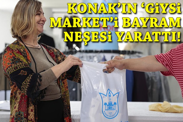 Konak Giysi Market’i bayram neşesi yaşattı