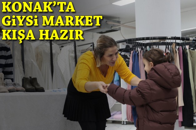 Konak'ta Giysi Market kış sezonuna hazır