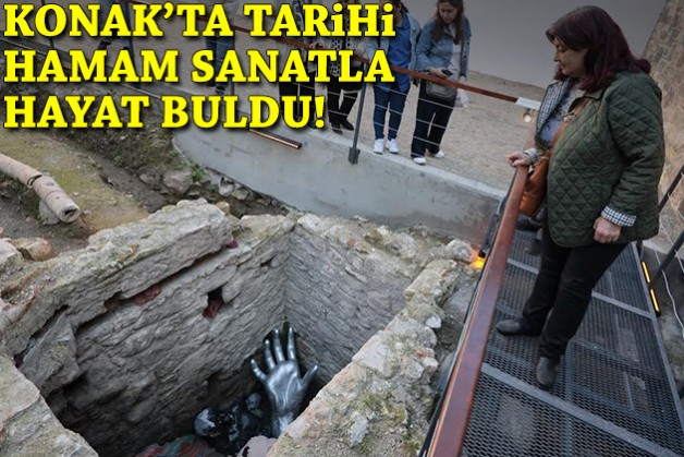 Konakta tarihi hamam sanatla hayat buldu