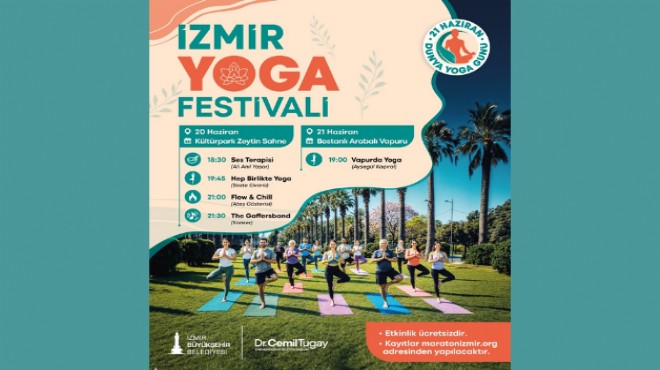 Kültürpark'tan Körfez'e yoga rüzgarı esecek
