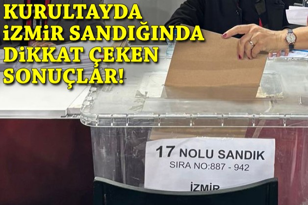 Kurultayda İzmir sandığında şaşırtan sonuçlar!