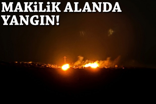 Makilik alanda yangın!