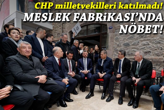 Meslek Fabrikası'nda direniş! Tugay'dan 'çözülene kadar buradayım' mesajı... CHP'li vekiller katılmadı