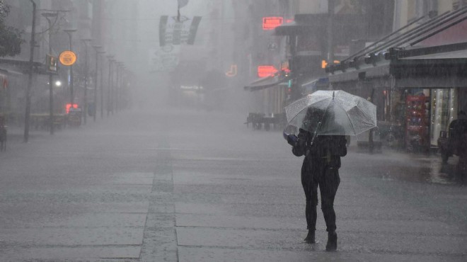 Meteoroloji saat verdi: İzmir'de sağanak!