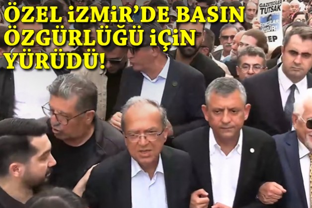 Özel gazetecilerle birlikte basın özgürlüğü için yürüdü!