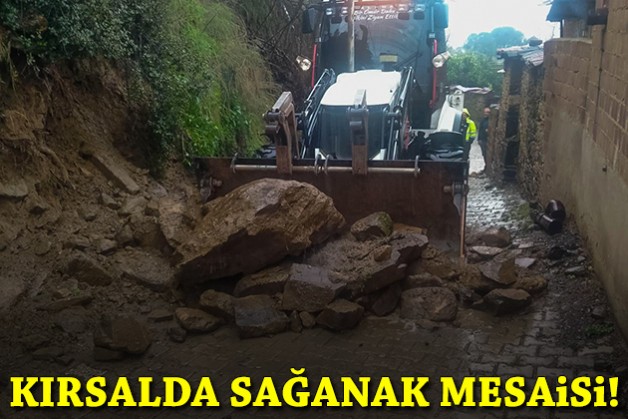 Sağanak sonrası kırsalda yoğun müdahale!