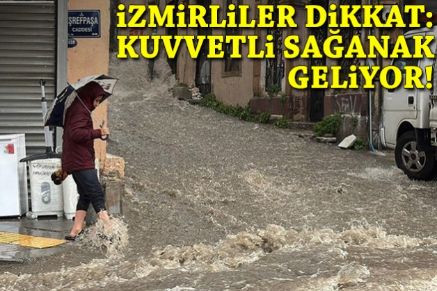 Sıcaklıklar düşüyor, İzmir’e kuvvetli sağanak geliyor!
