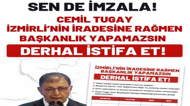 TKP'den Tugay için imza kampanyası!