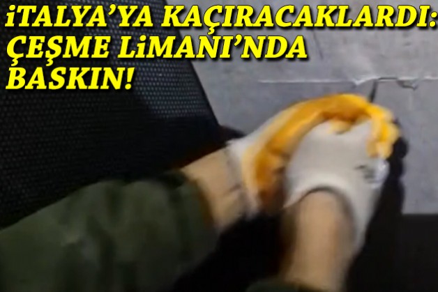 Tarihi mirası İtalya'ya kaçıracaklardı: Çeşme Limanı'nda baskın!