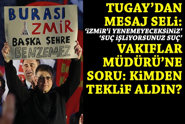 Tugay'dan Meslek Fabrikası önünde mesaj seli ve Vakıflar Müdürü'ne soru:  Kimlerle konuştun, kimden teklif aldın?