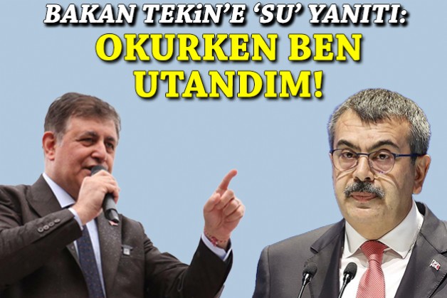 Tugay’dan Bakan Tekin’e 'su' yanıtı: Okurken ben utandım!