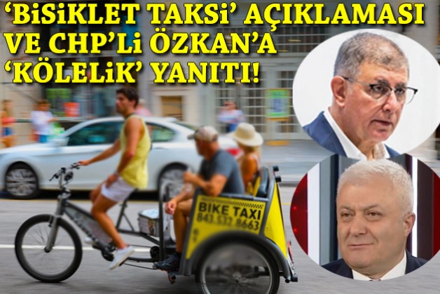 Tugay’dan ‘bisiklet taksi’ açıklaması ve CHP’li Özkan’a ‘kölelik’ yanıtı!