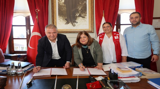 Urla'da Kızılay ile iş birliği imzası