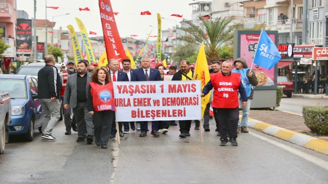 Urla’da 1 Mayıs: Adalet olmadan huzur olmaz