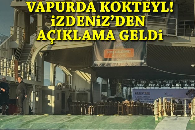 Vapurda kokteyle tepki: İZDENİZ'den açıklama!