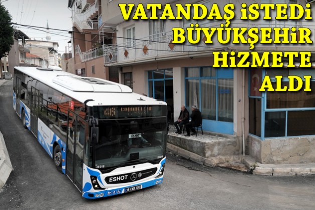 Vatandaş istedi, Büyükşehir hizmete aldı!