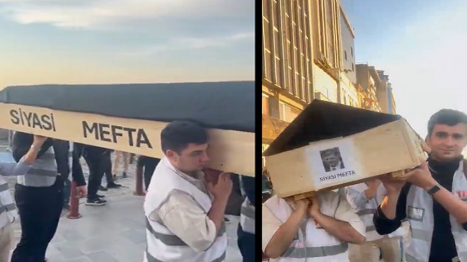 YENİ Parti'den Tugay'a protesto: 'Tabutlu' eylem, 'siyasi mefta' çıkışı!