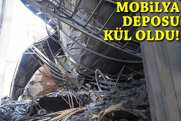 Yangın çöplükte başladı... Mobilya deposu kül oldu!