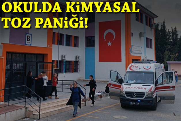 Yangın tüpünün pimi çekildi: Okulda kimyasal toz paniği!