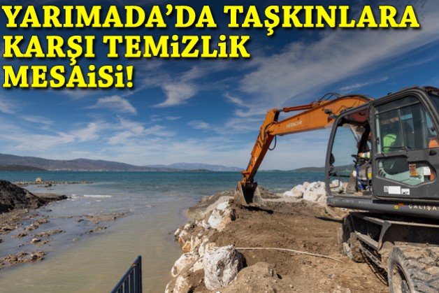 Yarımada'da taşkınlara karşı temizlik mesaisi!